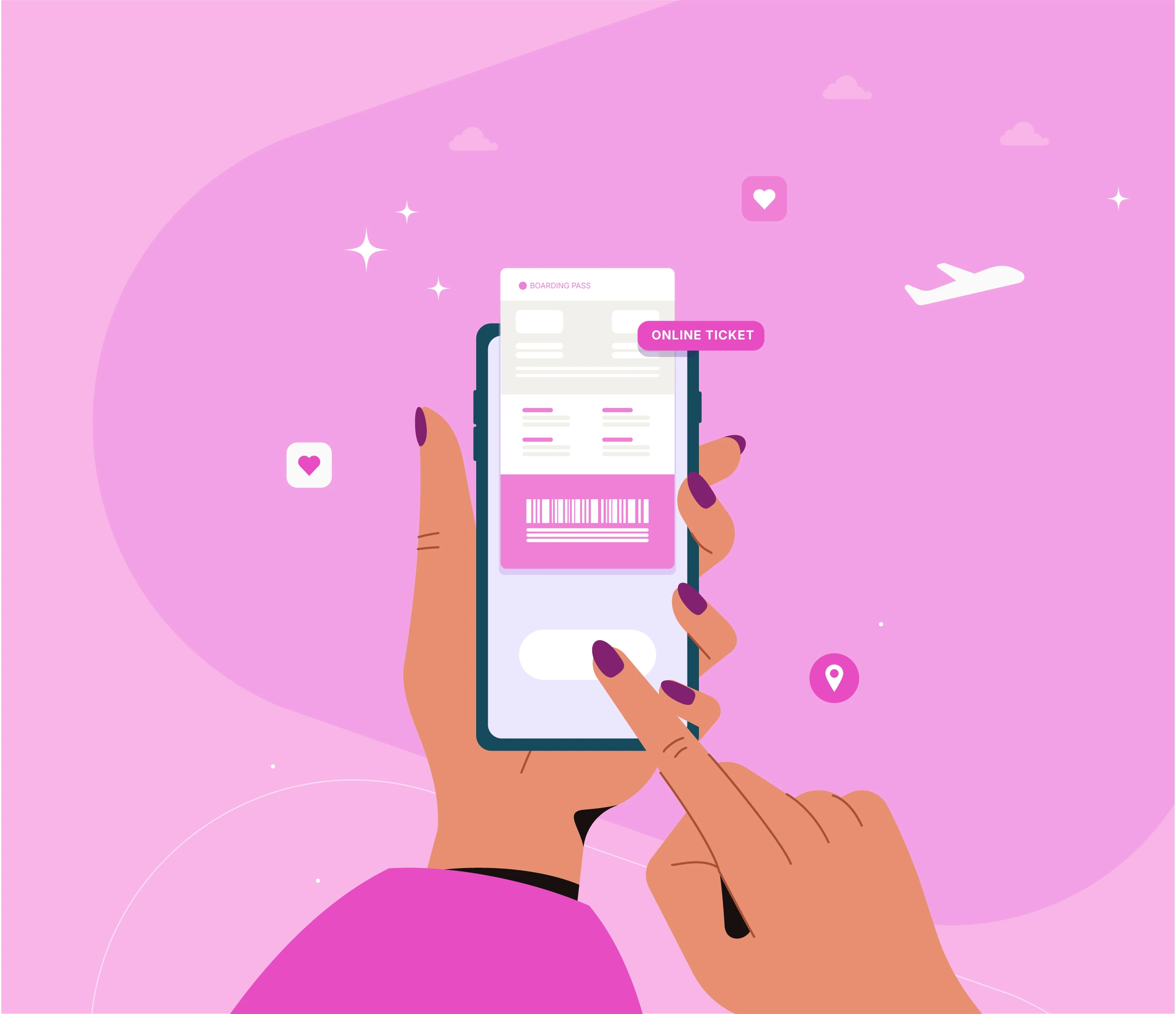 mobile device for bookings